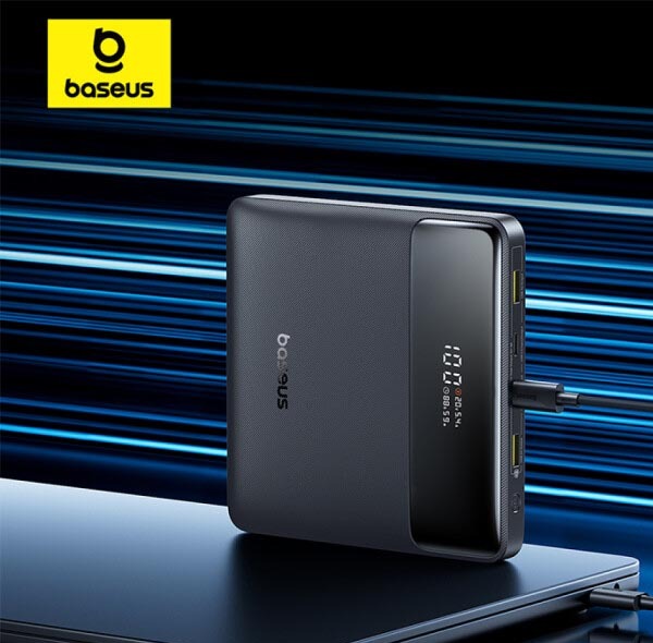 پاوربانک 100 وات باسئوس مدل Blade H1 P10021604123-00 ظرفیت 20000 میلی آمپر ساعت