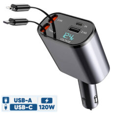 شارژر فندکی 120 وات مدل 4IN1