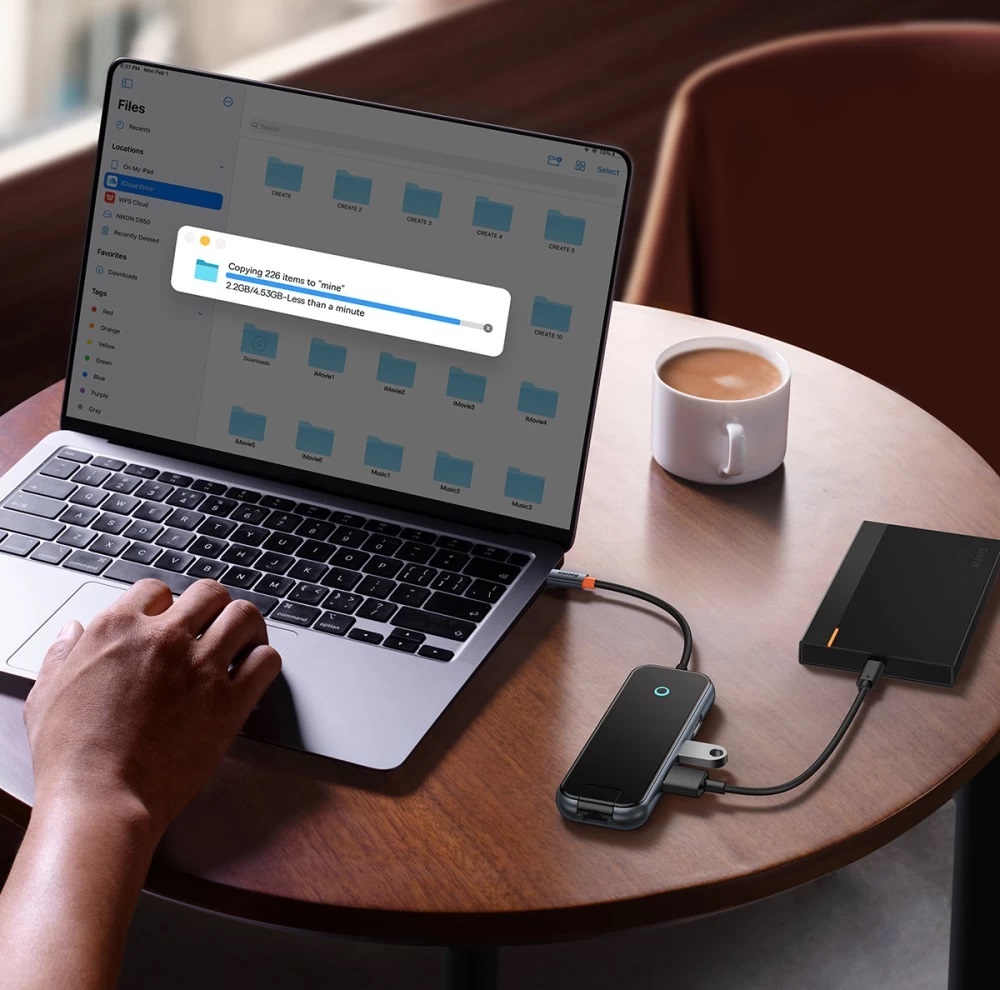 هاب 6 پورت USB-C بیسوس مدل Acmejoy WKJZ010313