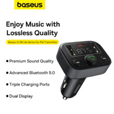 پخشکننده اف ام و شارژر فندکی خودرو بیسوس مدل S-09 Lite