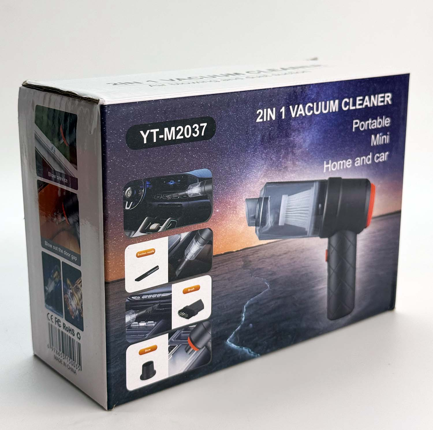 جارو شارژی خودرو مدل YT‑M2037 کد 2243