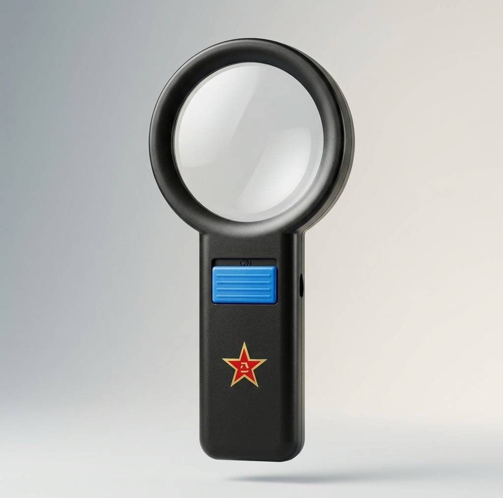 ذره بین مدل چراغ دار کد 80Mm