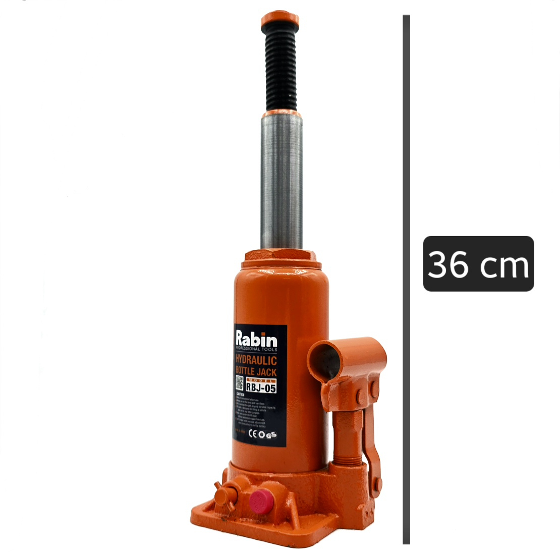جک هیدرولیک خودرو رابین مدل RBJ-05 ظرفیت 5 تن