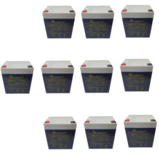 باتری UPS با ولتاژ 12 ولت و شدت جریان 5 آمپرساعت یورونت مدل EUR۵۱۲ بسته 10 عددی
