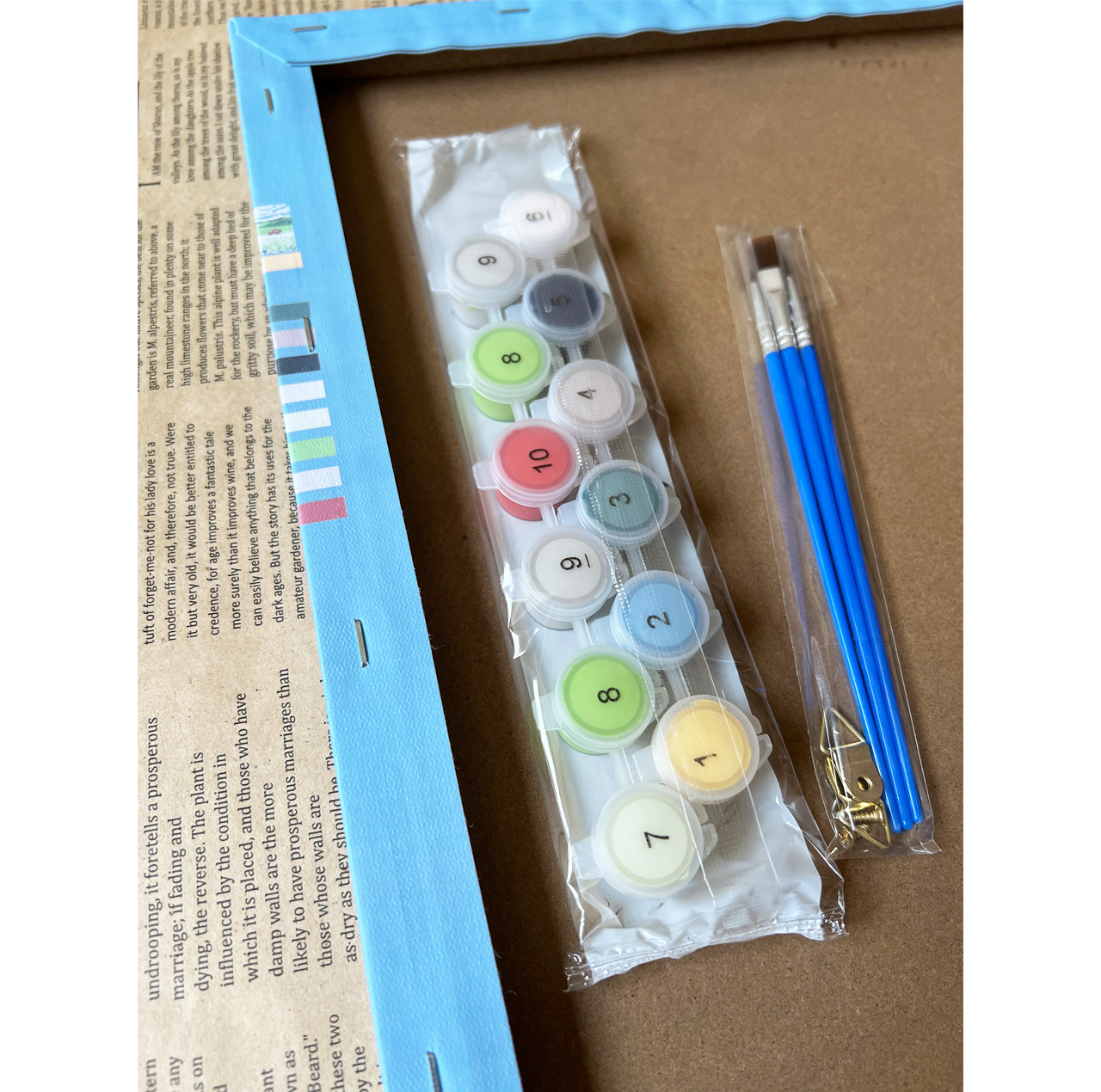 بازی آموزشی رنگ آمیزی بزرگسال مدل بوم آبرنگی طرح جاده بابونه ها سایز 30×40 سانتی متر