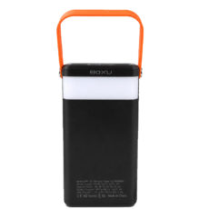 پاوربانک خورشیدی 66 وات بوکسو مدل PB-07 ظرفیت 30000 میلی‌آمپر ساعت به همراه 2 عدد کابل USB-C و Lightning