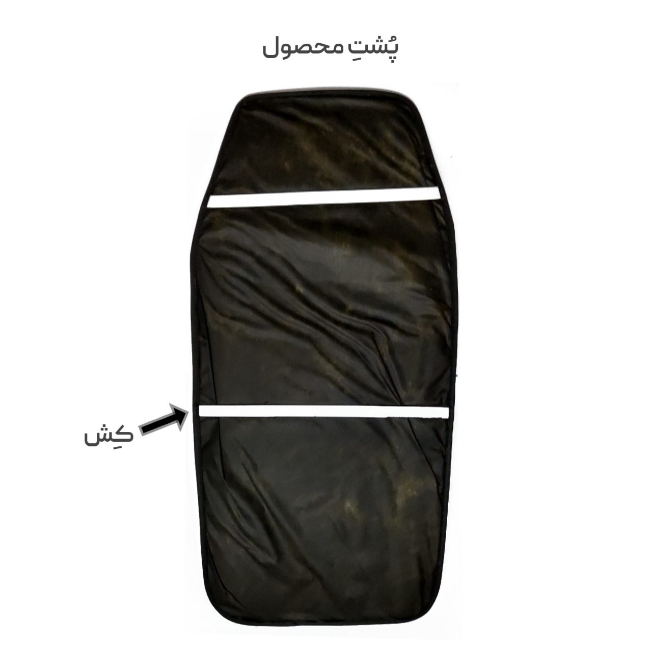 پشتی طبی صندلی خودرو مدل عرقگیر کد k222 مجموعه 2 عددی