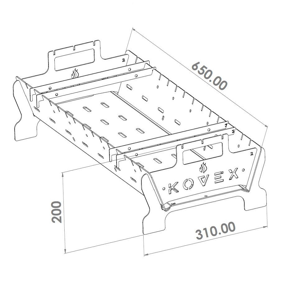 منقل مسافرتی کووکس مدل 70cm lite