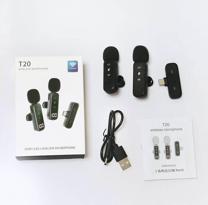 میکروفن بی سیم مدل T40 با درگاه لایتنینگ