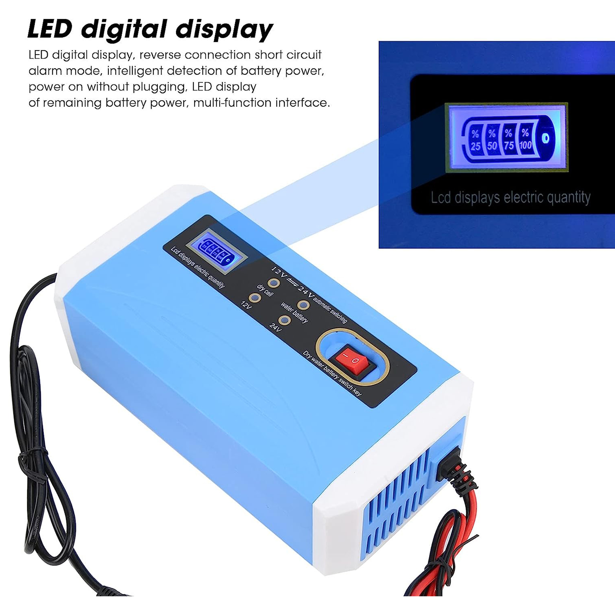 شارژر باتری خودرو مدل Bat-12v24
