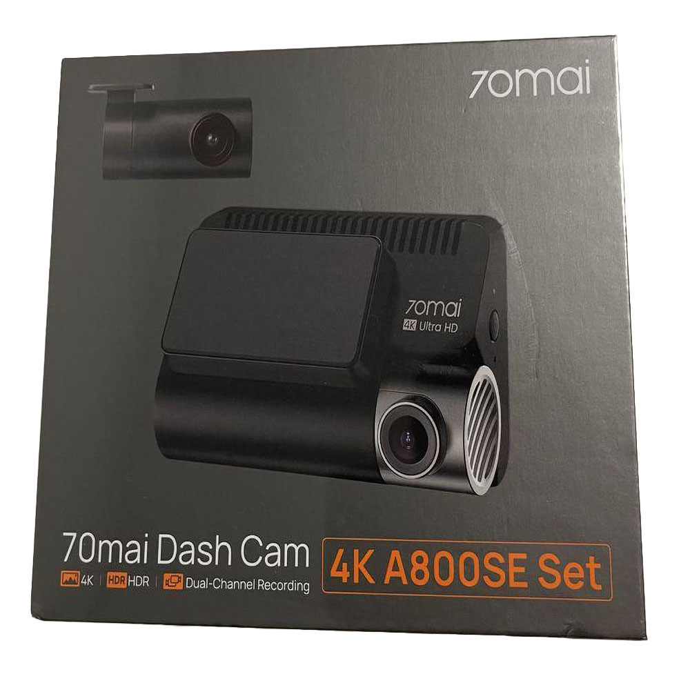 دوربین ثبت وقایع خودرو سونتی می مدل 70mai Dash Cam 4K A800SE Set کد A800SE به همراه دوربین عقب