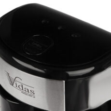 قهوه‌ساز ویداس مدل VIR-2224، ظرفیت دم‌آوری دو فنجان با فیلتر دائمی