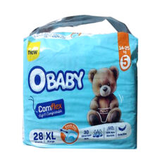 پوشک بچه او بیبی مدل COMFLEX سایز 5 بسته 28 عددی