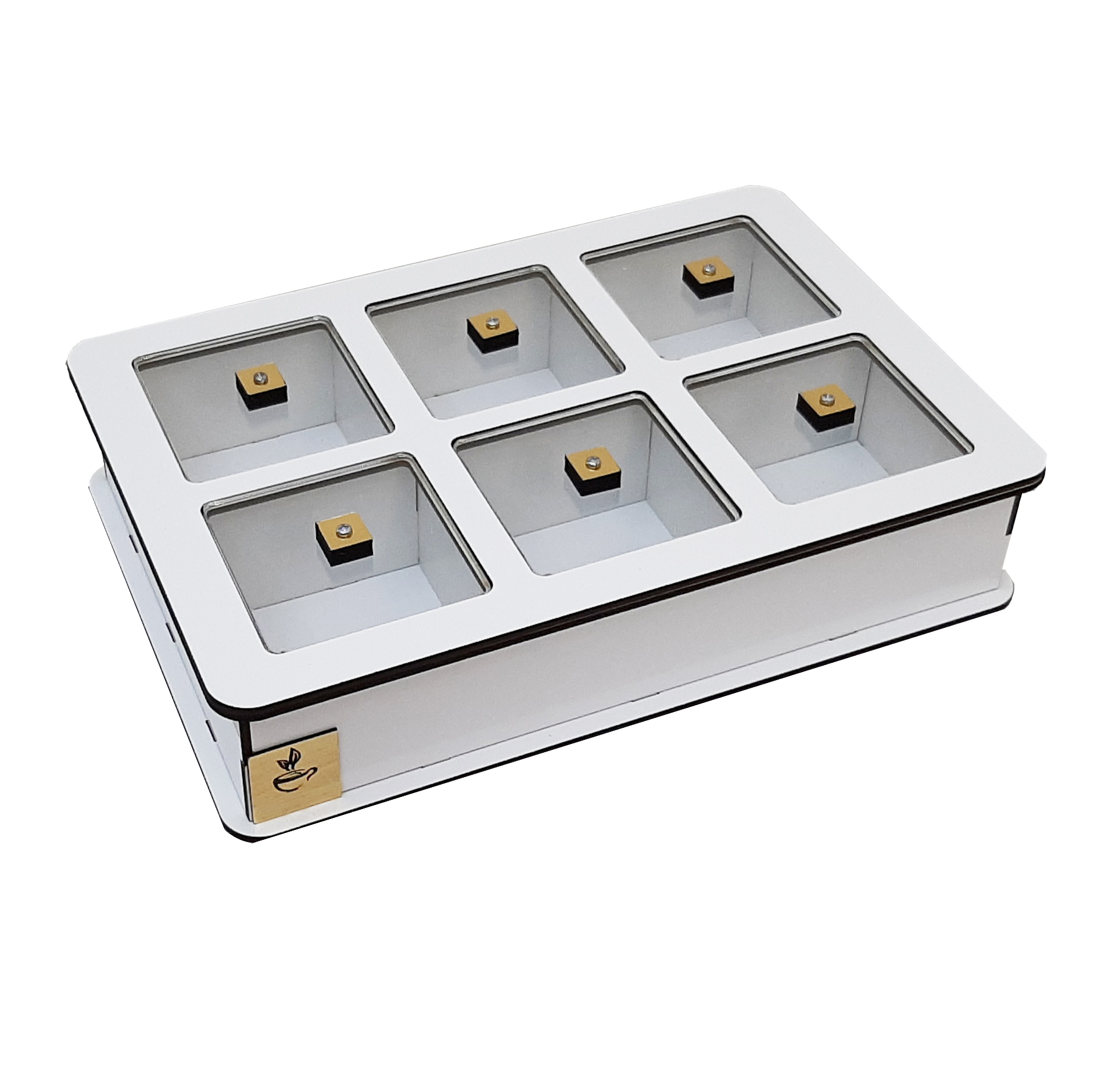 جعبه پذیرایی شکلاتخوری مستطیل مدل V101 با جنس چوب و پلاستیک، ساخت ایران، ابعاد 26x18x6 سانتیمتر، غیرقابل شستوشو