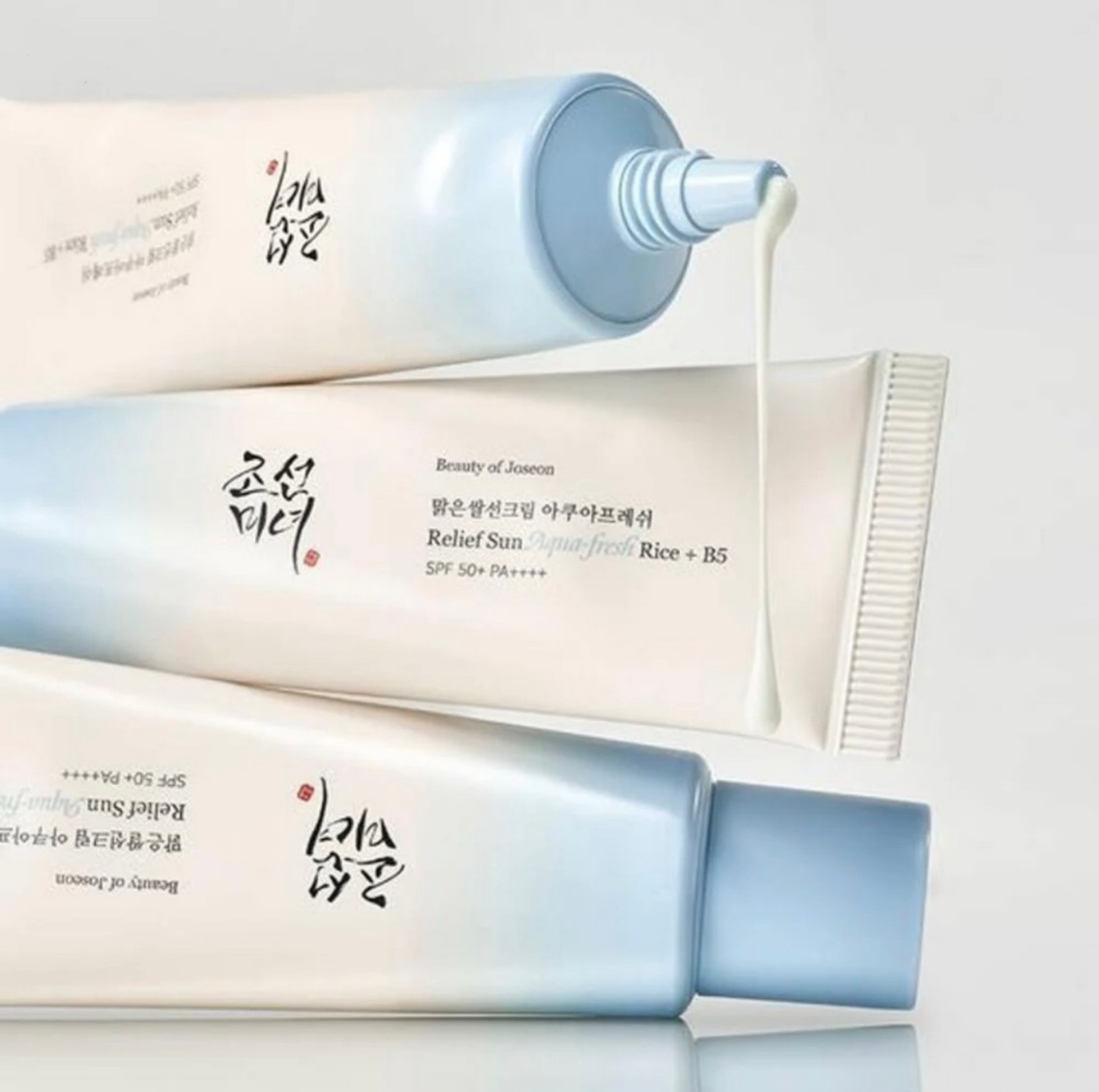 کرم ضدآفتاب بی رنگ صورت بیوتی آف جوسان SPF 50 مدل آکوا فرش حجم ۵۰ میلی لیتر
