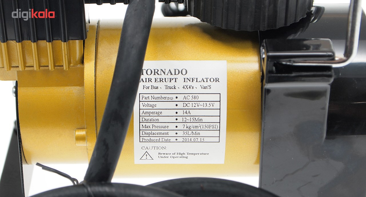 کمپرسور باد فندکی تورنادو مدل AC580