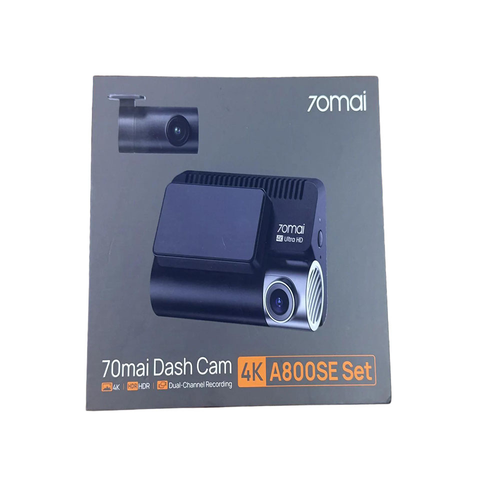 دوربین ثبت وقایع خودرو سونتی می مدل 70mai Dash Cam 4K A800SE Set کد A800SE به همراه دوربین عقب