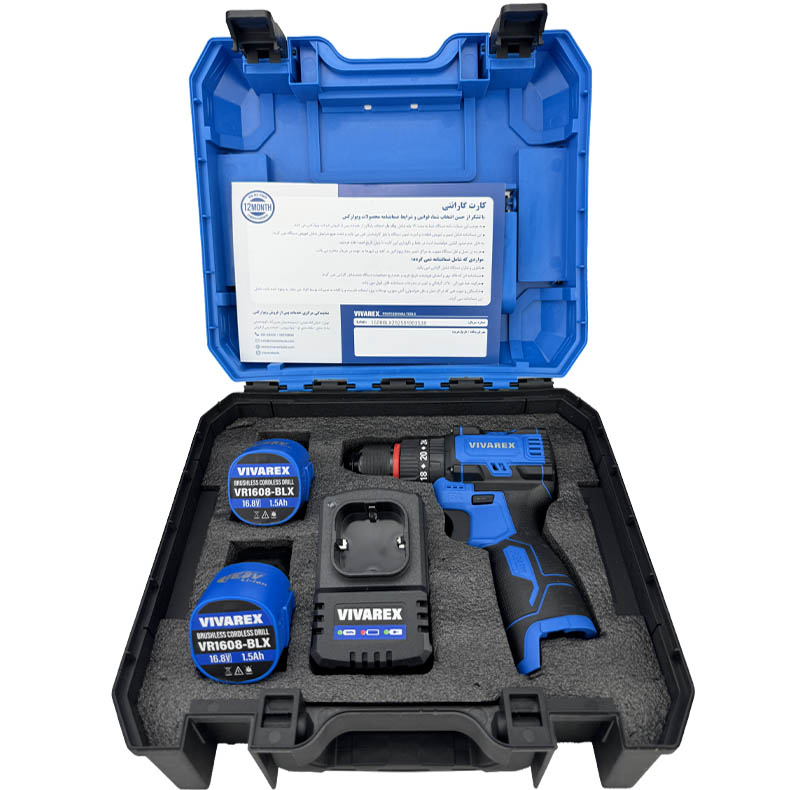 پیچ گوشتی شارژی ویوارکس مدل VR1608 BLX