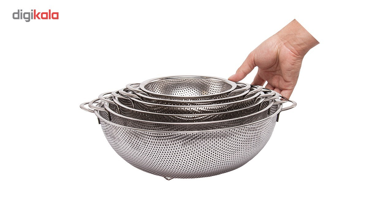 آبکش استیل مدل Punch بسته 6 عددی