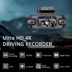 دوربین ثبت وقایع خودرو اتوویژن مدل چهار لنز کد Autovision W9 به همراه دوربین عقب
