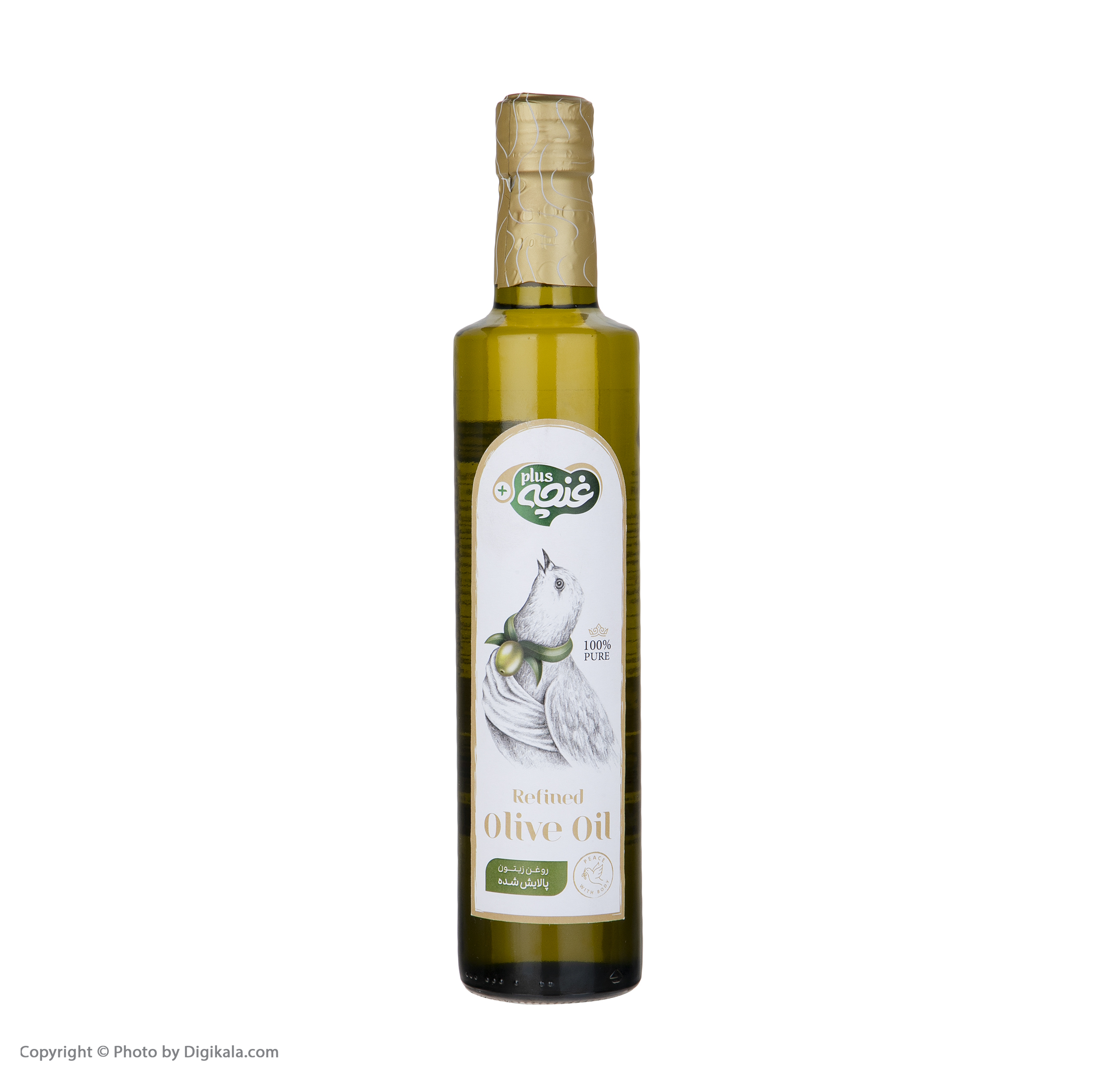 روغن زیتون پالایش شده غنچه پلاس - 500 میلی لیتر