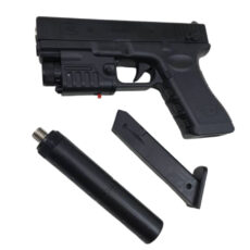 ست تفنگ بازی مدل کلت لیزردار metal p-180