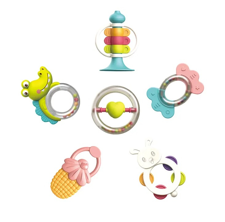 جغجغه بی بی این مدل HANDBELL BABY کد 69-608 مجموعه 6 عددی