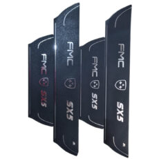 برچسب پارکابی خودرو امیران اسپرت طرح چرم کد 2025072 مناسب برای FMC SX5 مجموعه 4 عددی