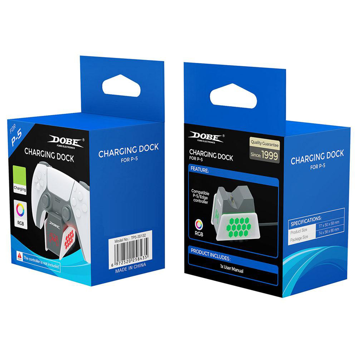 پایه شارژر دسته بازی PS5 مدل TP5-35132 RGB