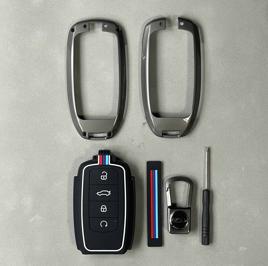 قاب ریموت و جاسوئیچی فلزی خودرو چیکال مدل P-895 مناسب برای تیگو 8 پرو