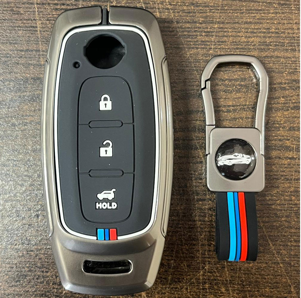 کاور ریموت و سوییچ خودرو چیکال مدل فلزی کد P-642 مناسب برای نیسان سیلفی