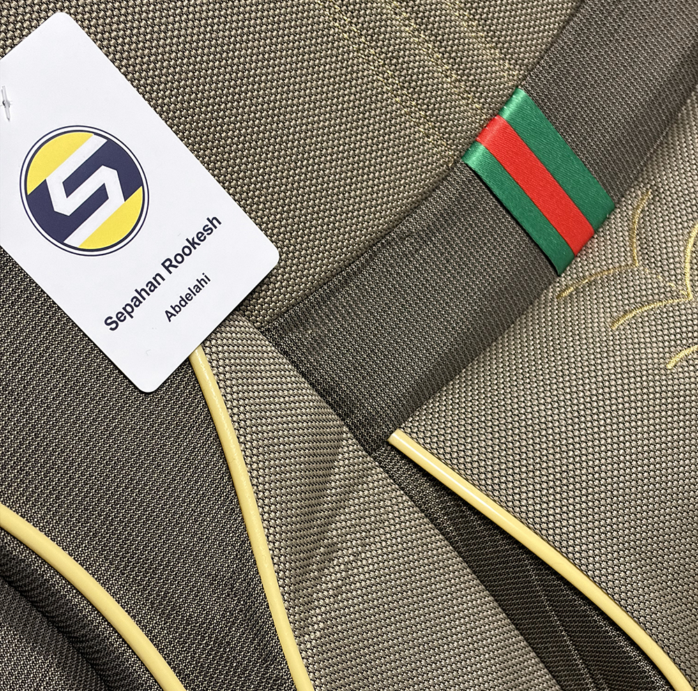 ست کامل روکش صندلی خودرو سپاهان روکش مدل GUCCI-249 مناسب برای پژو 405 و پرشیا