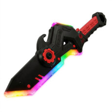 ابزار ایفای نقش مدل شمشیر و تبر تبدیل شونده ترنسفورمرز مدل شارژی RGB دودزا