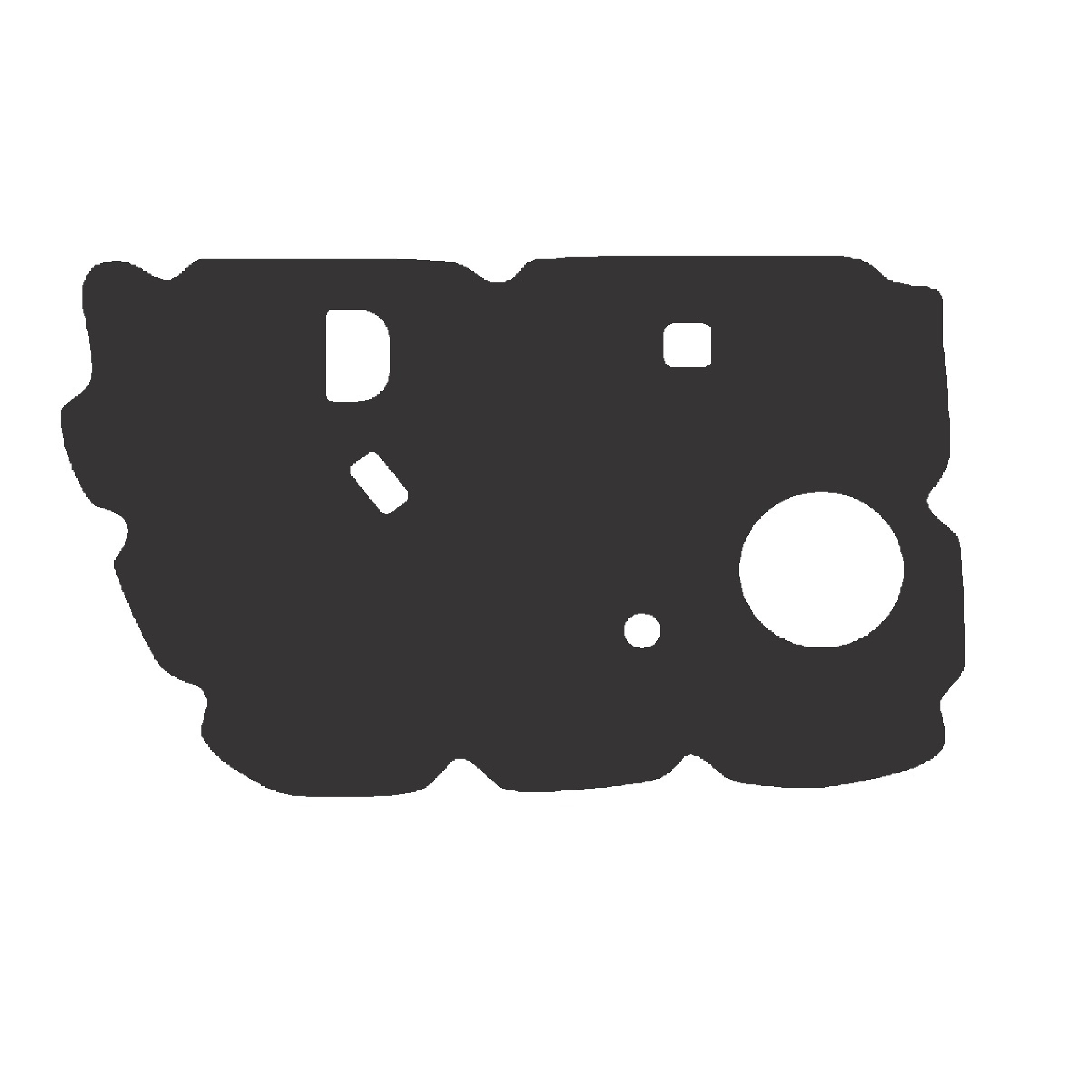 عایق صداگیری درب خودرو مدل ORC مناسب برای رنو تندر 90 مجموعه 4 عددی