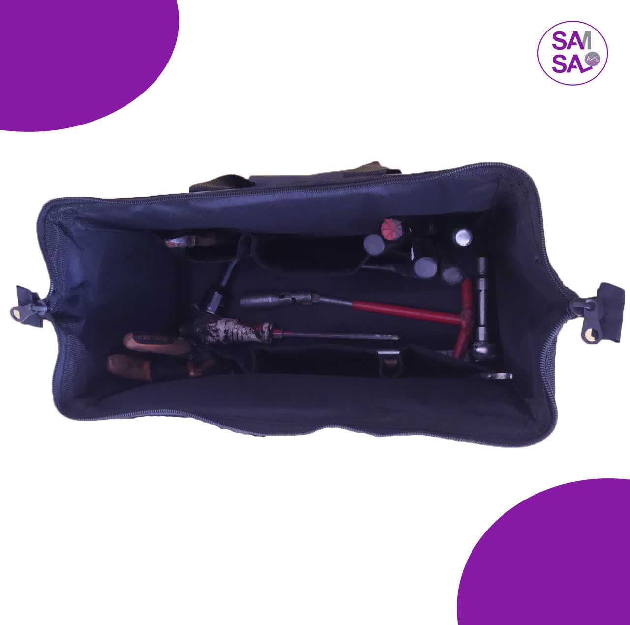 کیف نظم دهنده صندوق عقب خودرو سام سالو مدل 2dja6j به همراه کیف ابزار