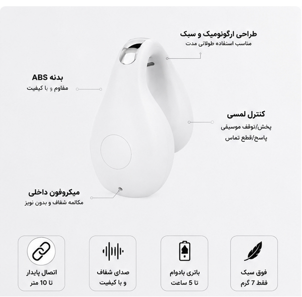 هدفون بلوتوثی مدل TWS 5.3