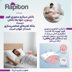 بالش طبی رپیتون مدل میکرومموری‌فوم سایز XL