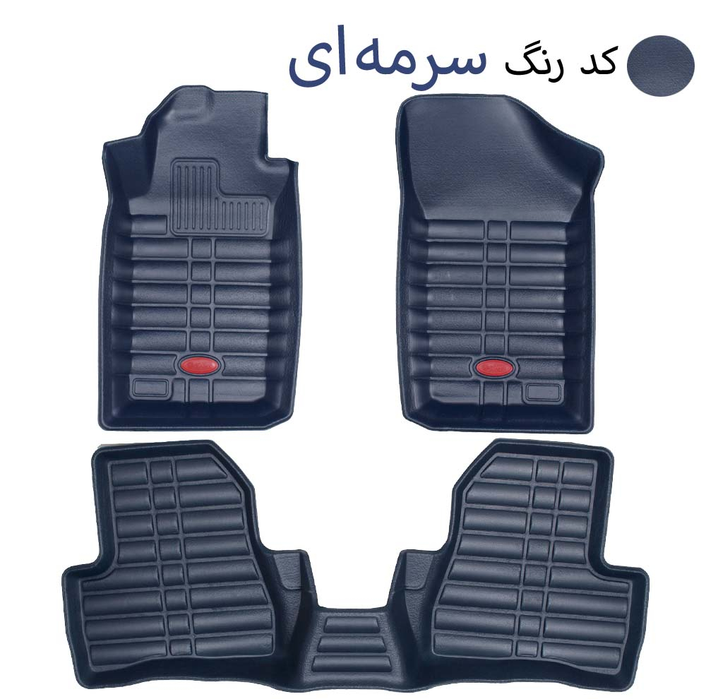 کفپوش سه بعدی خودرو بابل کارپت مدل چرمی مناسب برای پژو 206