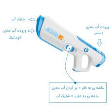 تفنگ آب پاش مدل شارژی اتوماتیک کد 800