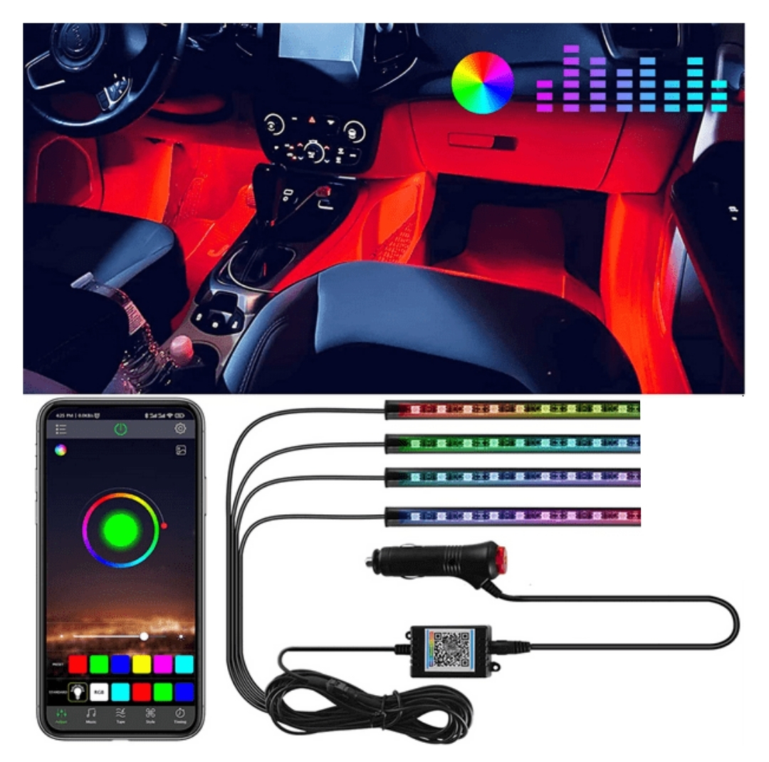 کیت نورپردازی داخل خودرو دریم لایت مدل musical app