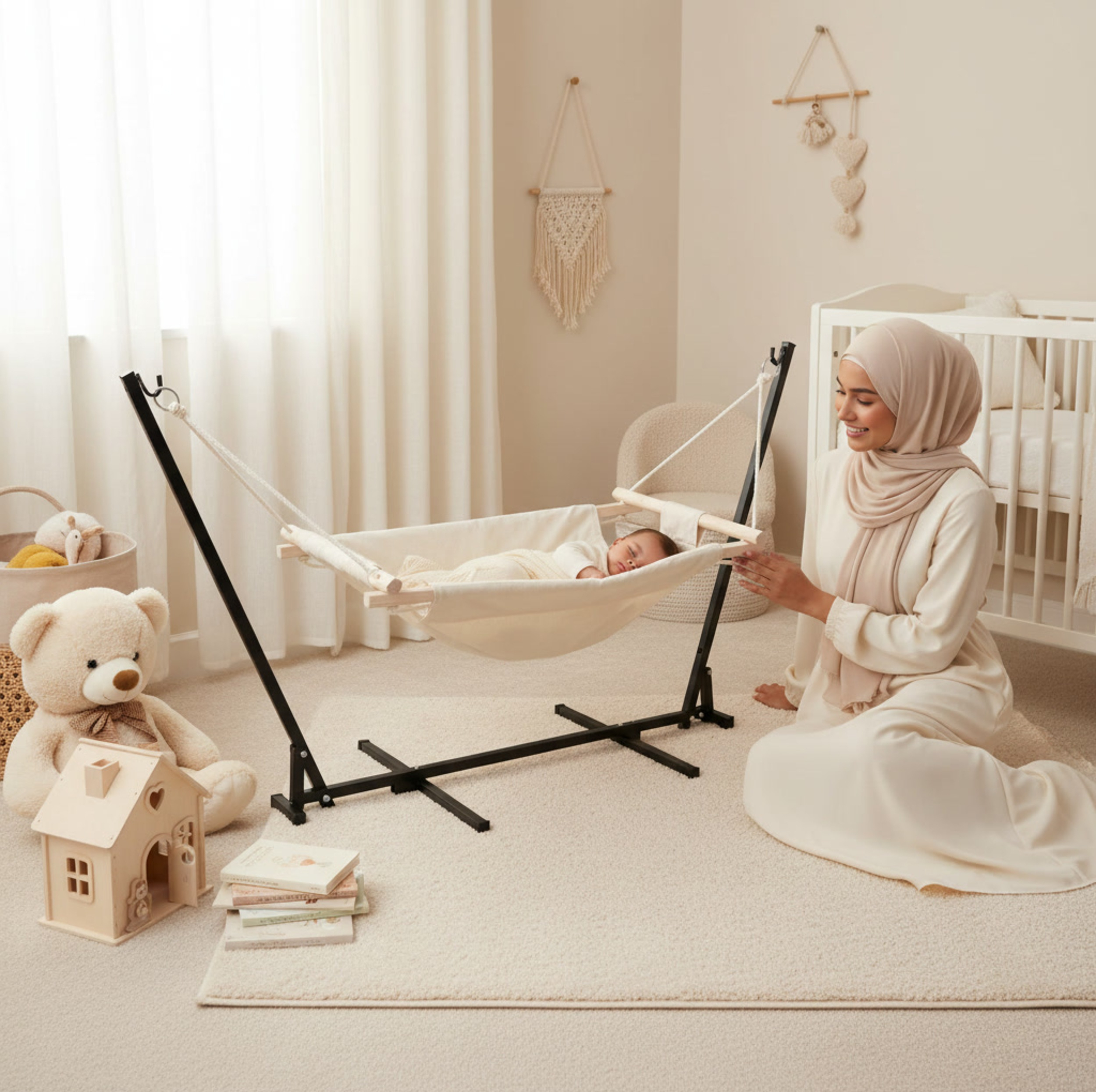 گهواره نوزاد رایکا صنعت پیشرو مدل تاشو