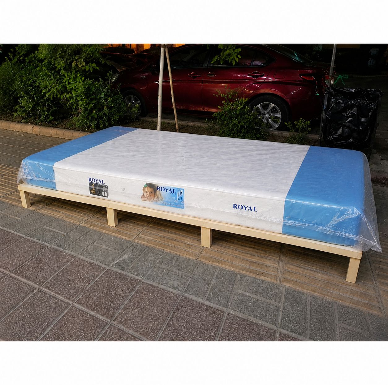 تشک طبی یک نفره طرح رویال قطر 20 سانتی متر سایز 80×180