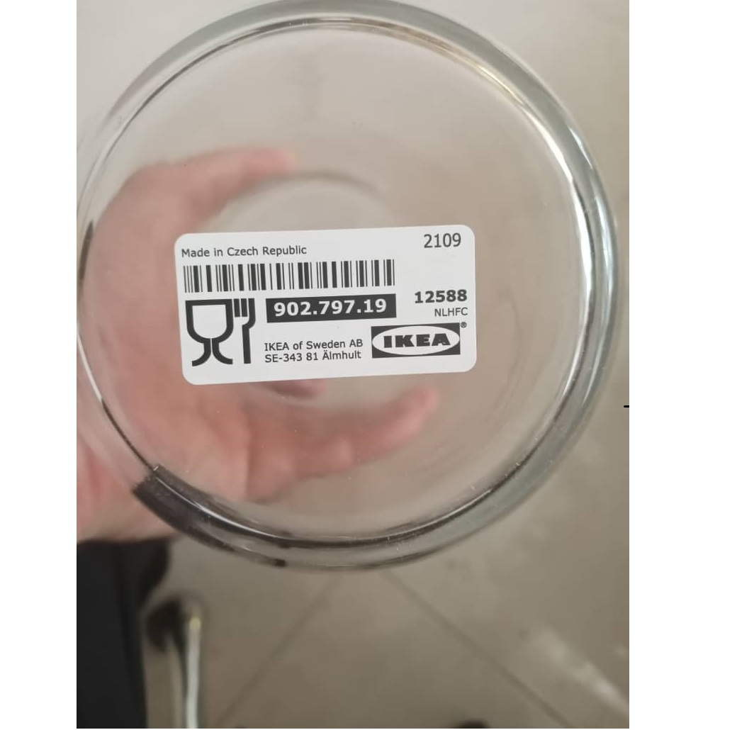 بطری ایکیا مدل درب چوب پنبه کد 279