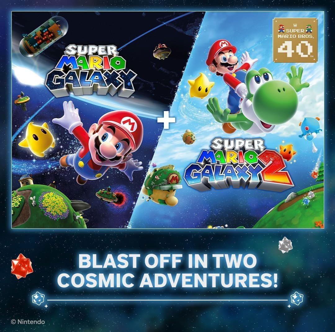 بازی Super Mario Galaxy + Super Mario Galaxy 2 مخصوص Nintendo Switch
