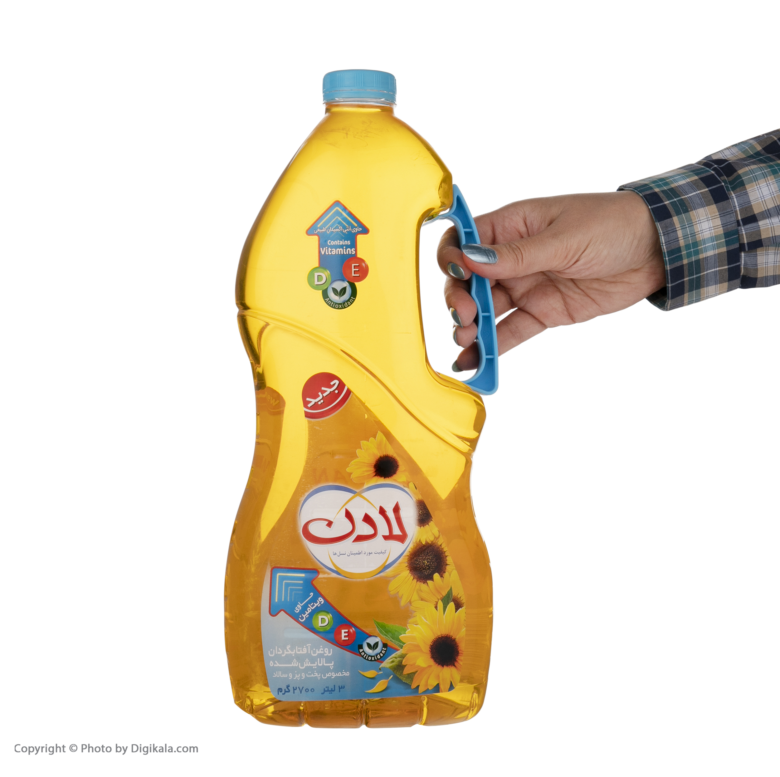 روغن مایع آفتابگردان حاوی ویتامین دی و ای لادن - 2.7 کیلوگرم