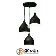 لوستر رایکا 3 شعله مدل شیپوری کوتاه کد ROS760