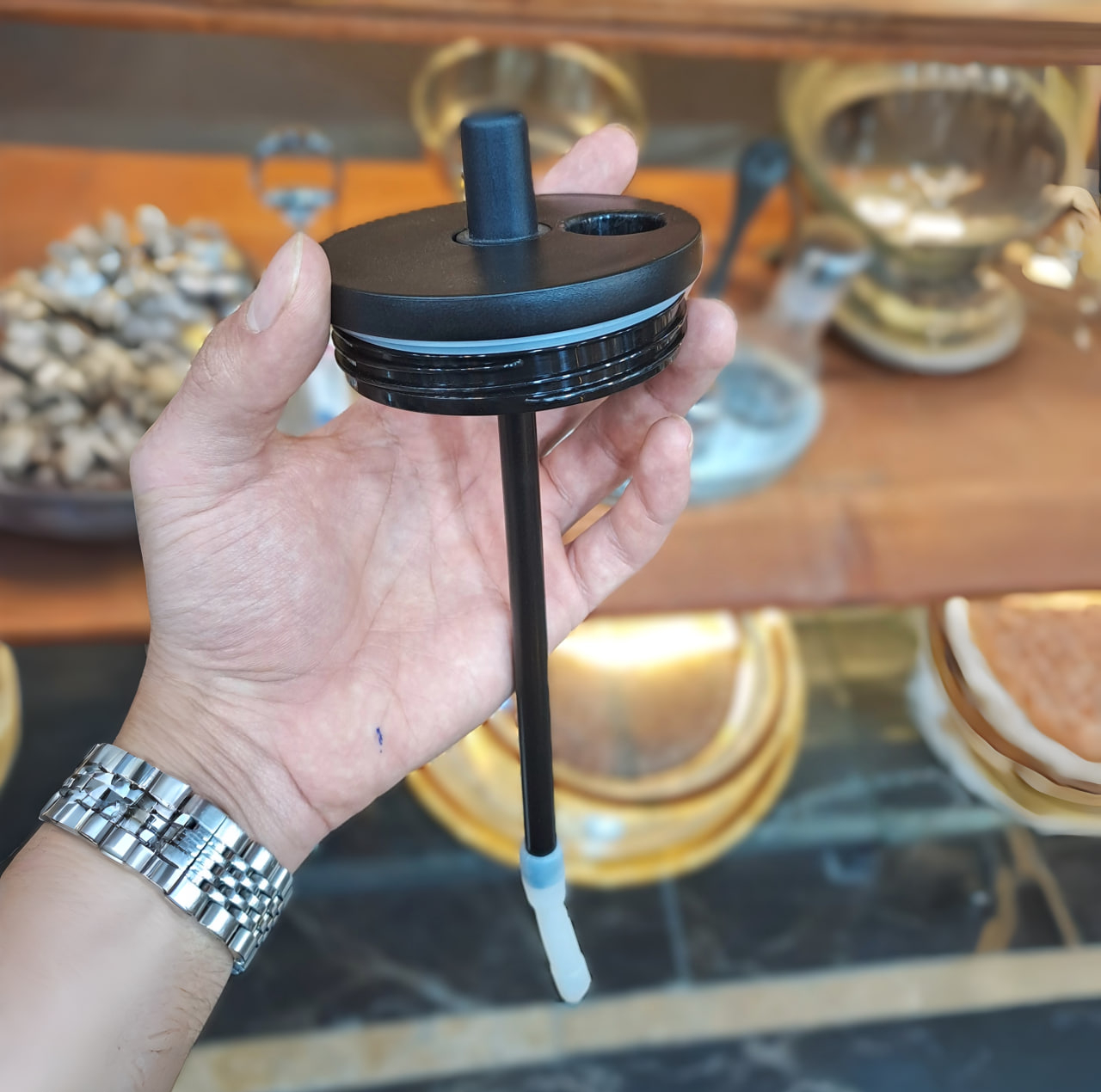 تراول ماگ دوجداره استیل مدل FEX-710 با درب آسان نوش گنجایش ۰.۷۱ لیتر