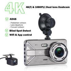 دوربین ثبت وقایع مدل X20 MAX 4K + WiFi به همراه دوربین عقب