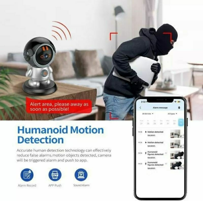 دوربین کنترل کودک مدل YH-A5DCL به همراه پیجر