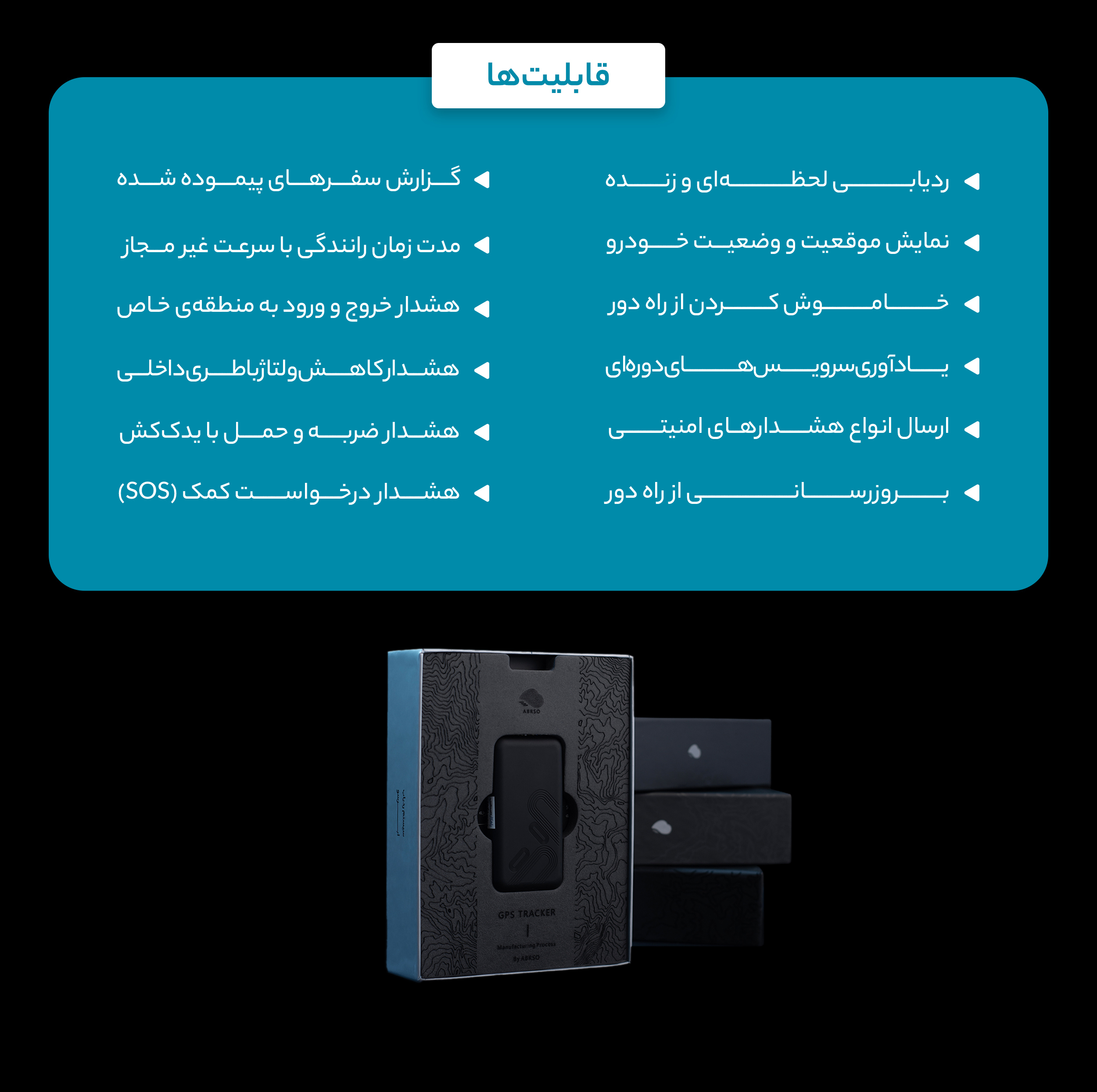 ردیاب خودرو ابرسو مدل GPS STS300